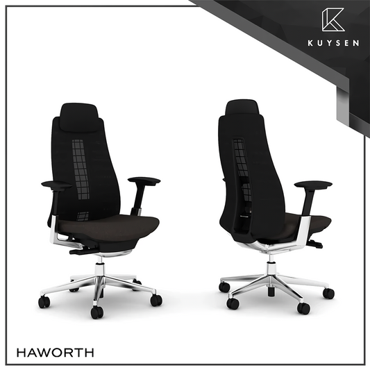Haworth Fern Executive Office Chair Black/Saury SEFNEM7‐ BLK/SAU