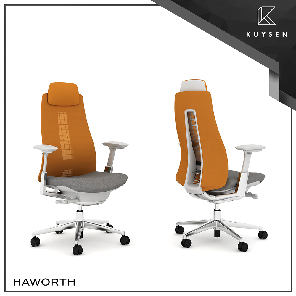 Haworth Fern Executive Office Chair Sunflower/Stone SEFNEM7-SUN/STO