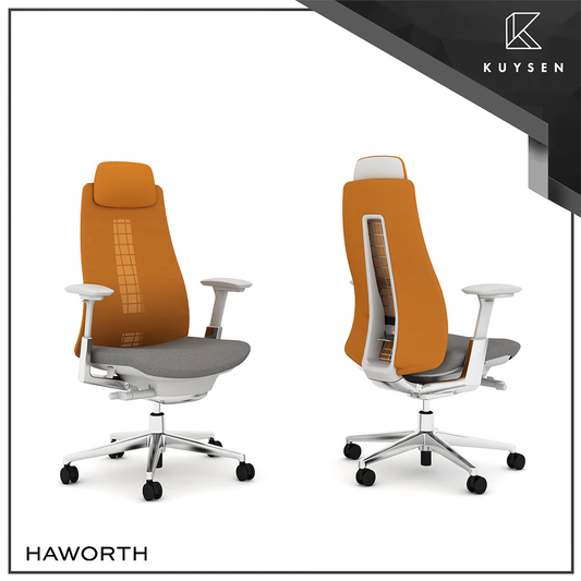 Haworth Fern Executive Office Chair Sunflower/Stone SEFNEM7‐ SUN/STO