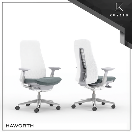 Haworth Fern Task Office Chair Moonflower/Oyster SEFNTM7-MFL/OYS