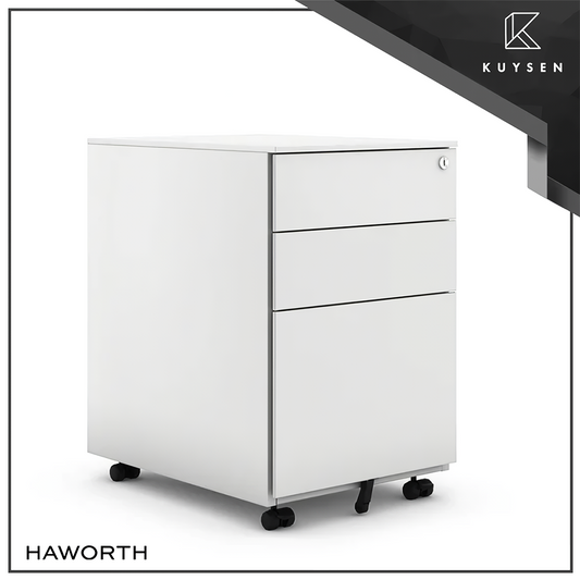 Haworth M Series Mobile Pedestal Allways White STMSPM8N-WHT