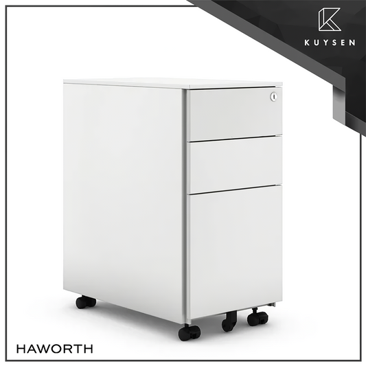Haworth M Series Mobile Pedestal Allways White STMSPM9M-WHT