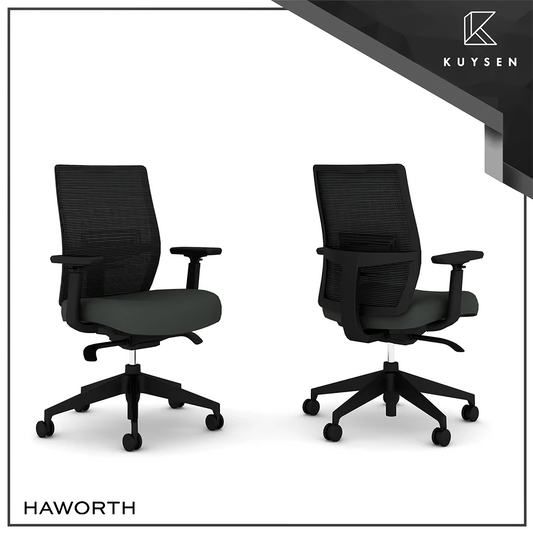 Haworth Soji Task Office Chair Carbon/Saury SESIT-XT001/0C007