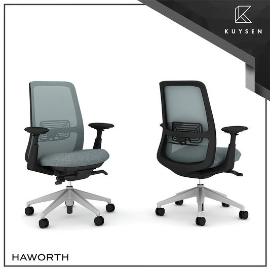 Haworth Soji Task Office Chair Mist/Oyster/Black SESIT-XT005/0C012