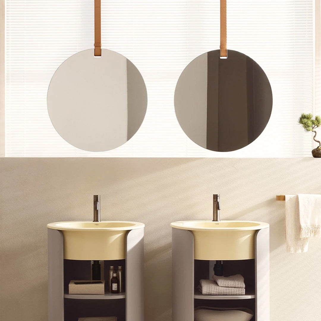 Cielo One-Sided Mirror with Leather Belt
