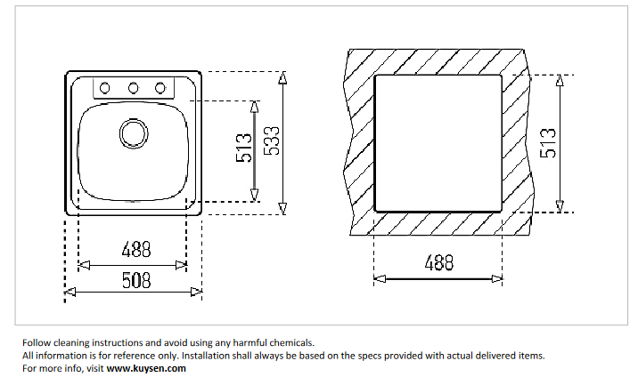 TEKA America 20.21.1B.1H Inlay Sink 4013.6000