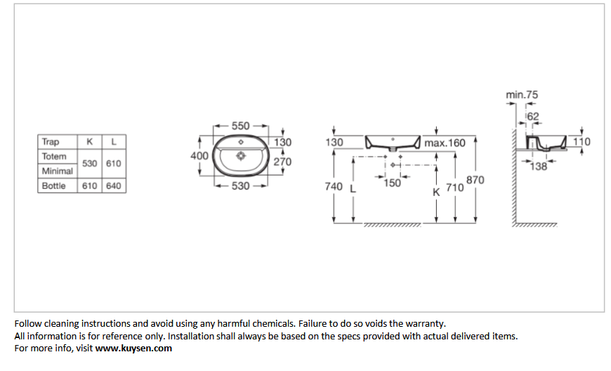 Roca GAP ROUND countertop basin with overflow, with tap hole A3270Y0000