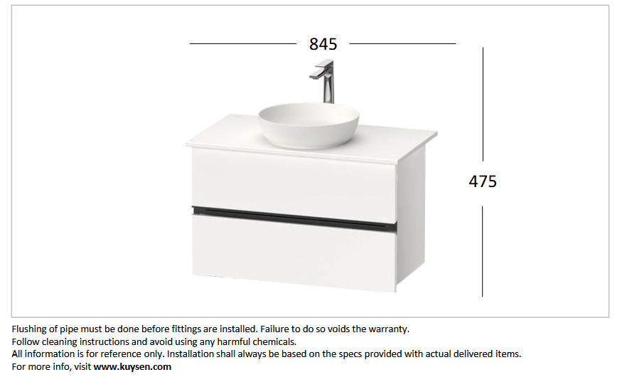 Duravit Sivida vanity floor standing SV4658.0B.D220000 + 266000.3200