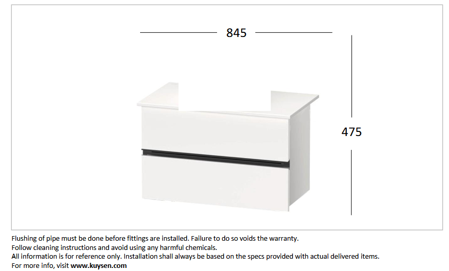 Duravit Sivida vanity floor standing SV4658.0B.D220000 + 266001.3200