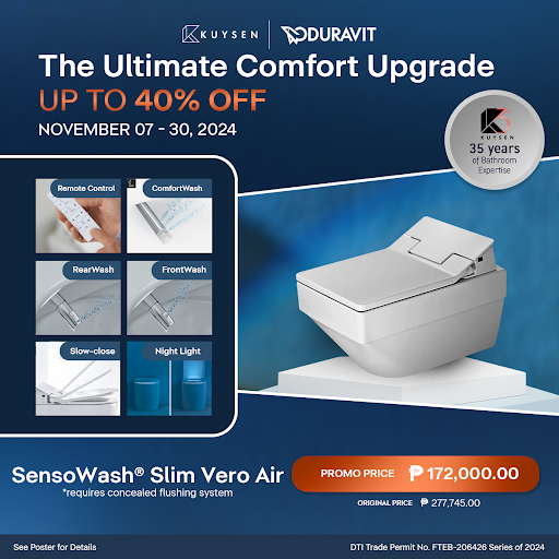 Duravit SensoWash Slim Shower Toilet for Vero Air 611500 002 000300 + 252559.2000