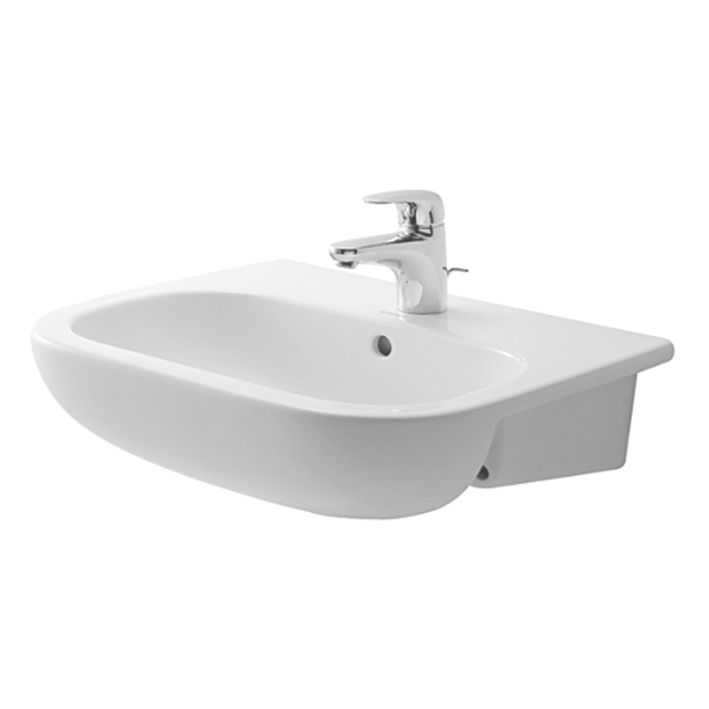Duravit D-Code Semi-Recessed Basin 033955.0000