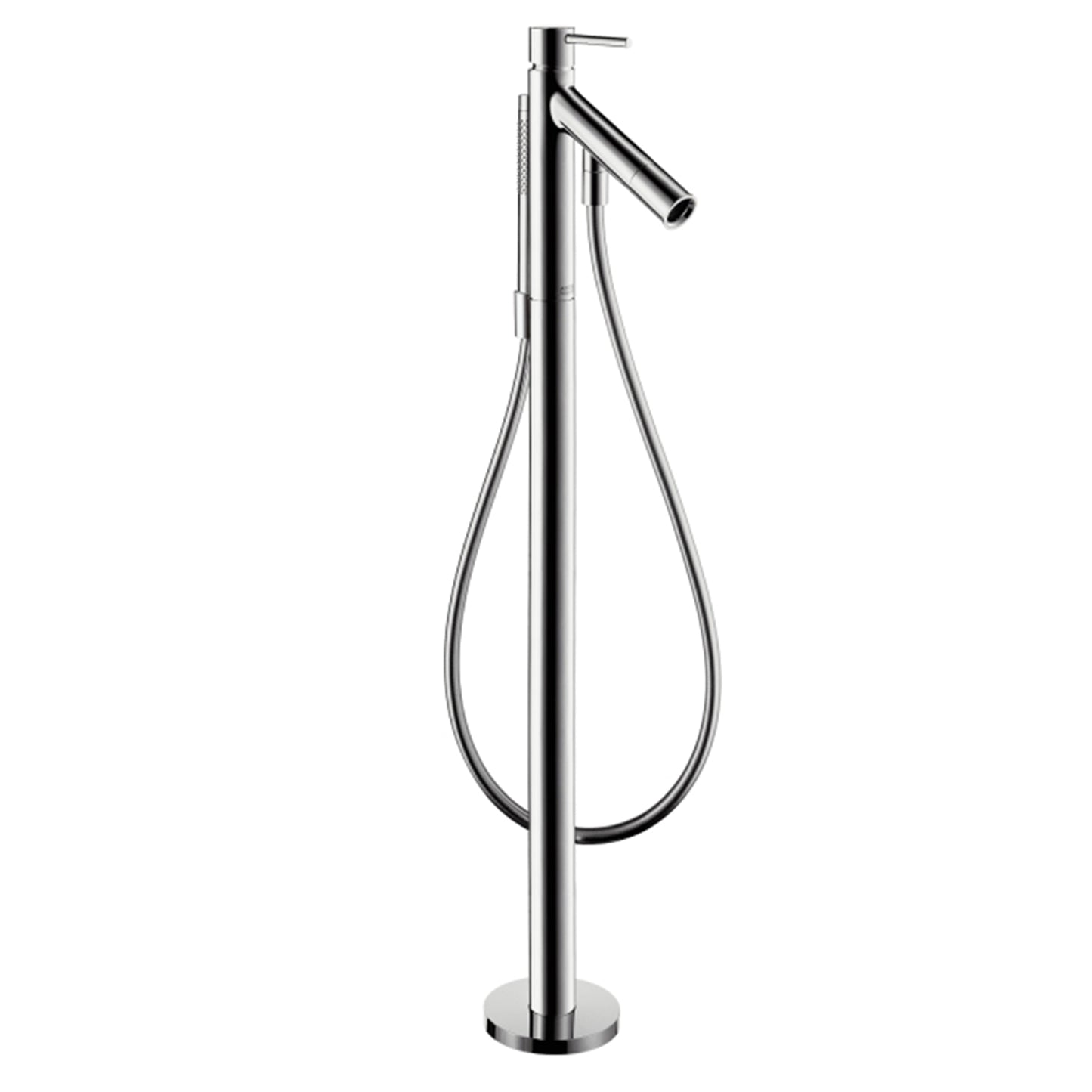 Axor Starck Single lever finish set floor mount tub mixer, Chrome 10456.000