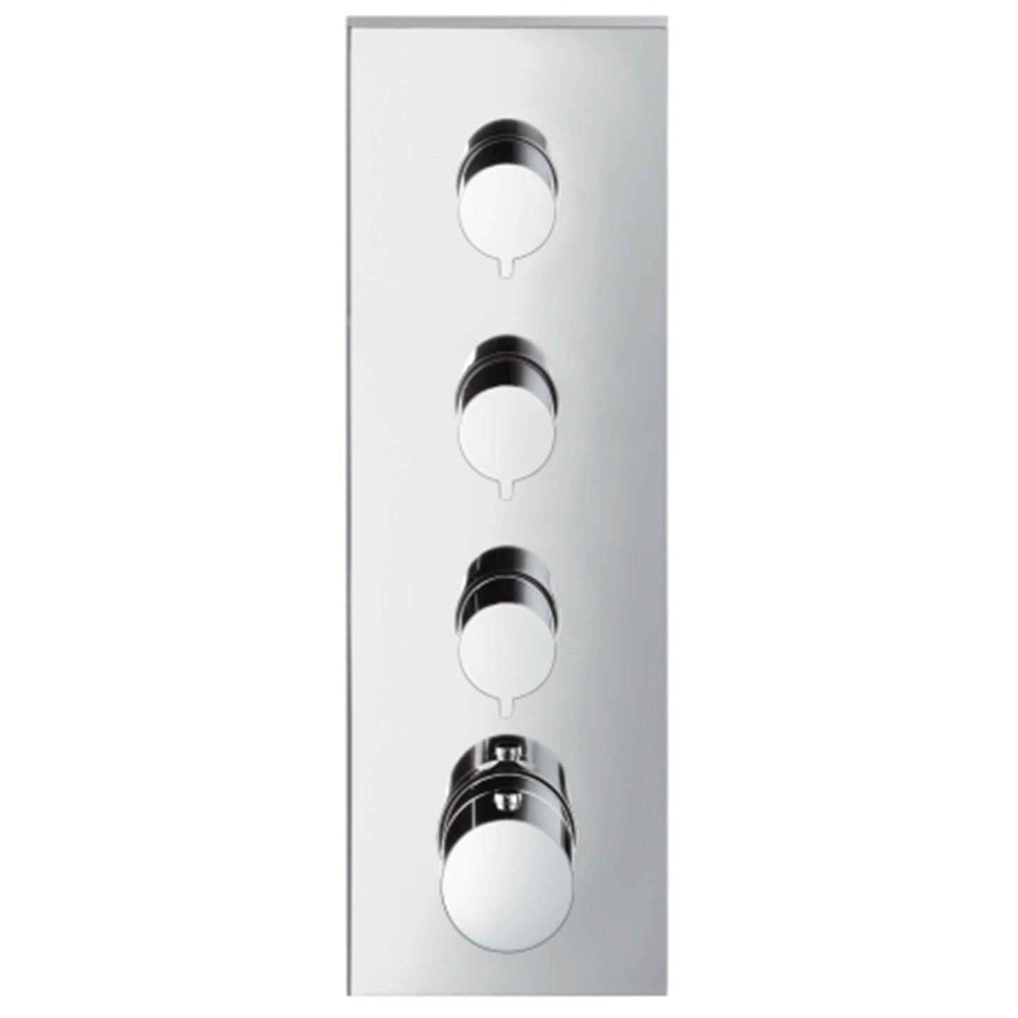 Axor Finish set , 3 shut off valves, with plate, Chrome 10751.000