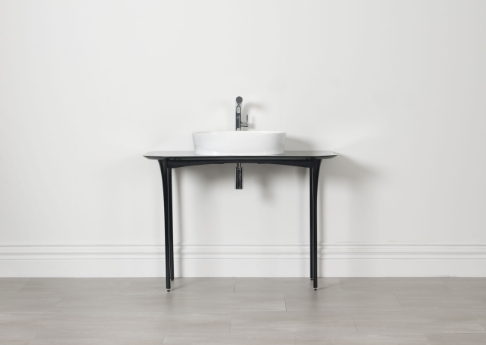 V+A STILETTO Vanity Table Gloss Black 1TH STL-1TH-110-BK.
