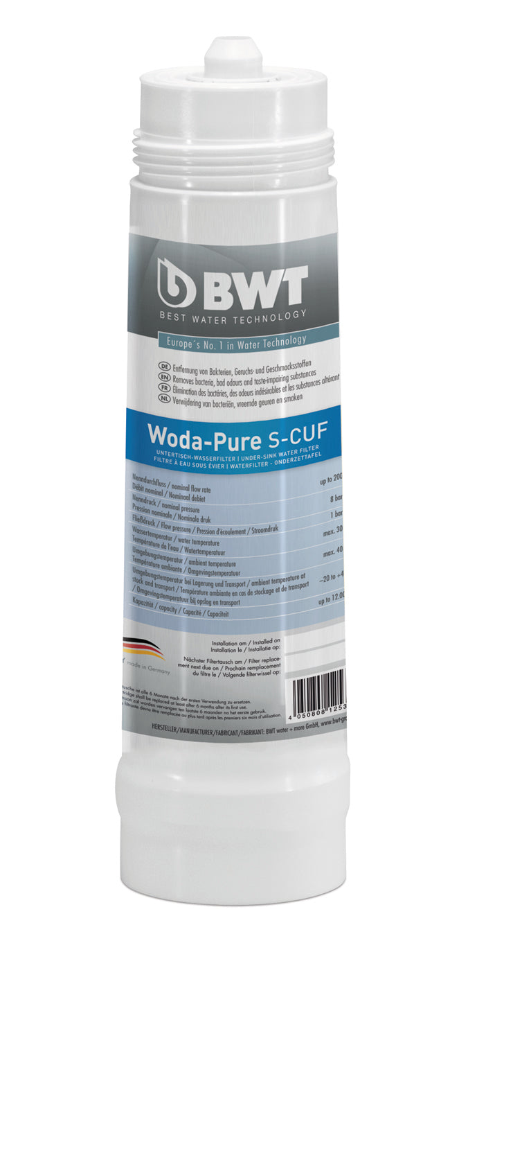 BWT Point-of-Use WodaPure S-CUF cartridge single 12539