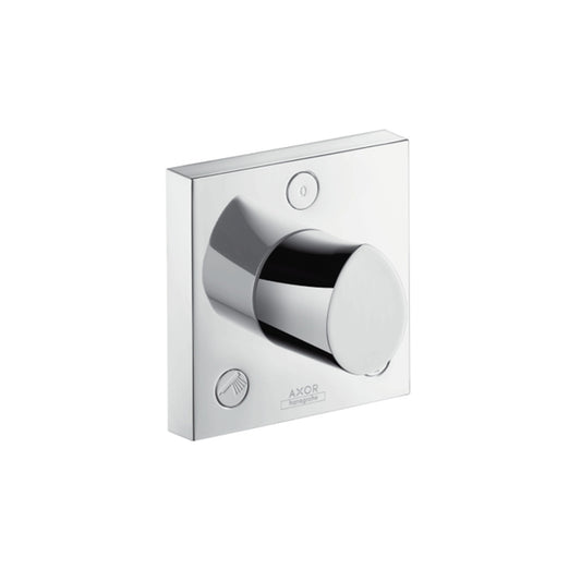 Axor Organic Finish set 12x12 for Quattro / Trio diverter, Chrome 12731.000 + 15930.180.