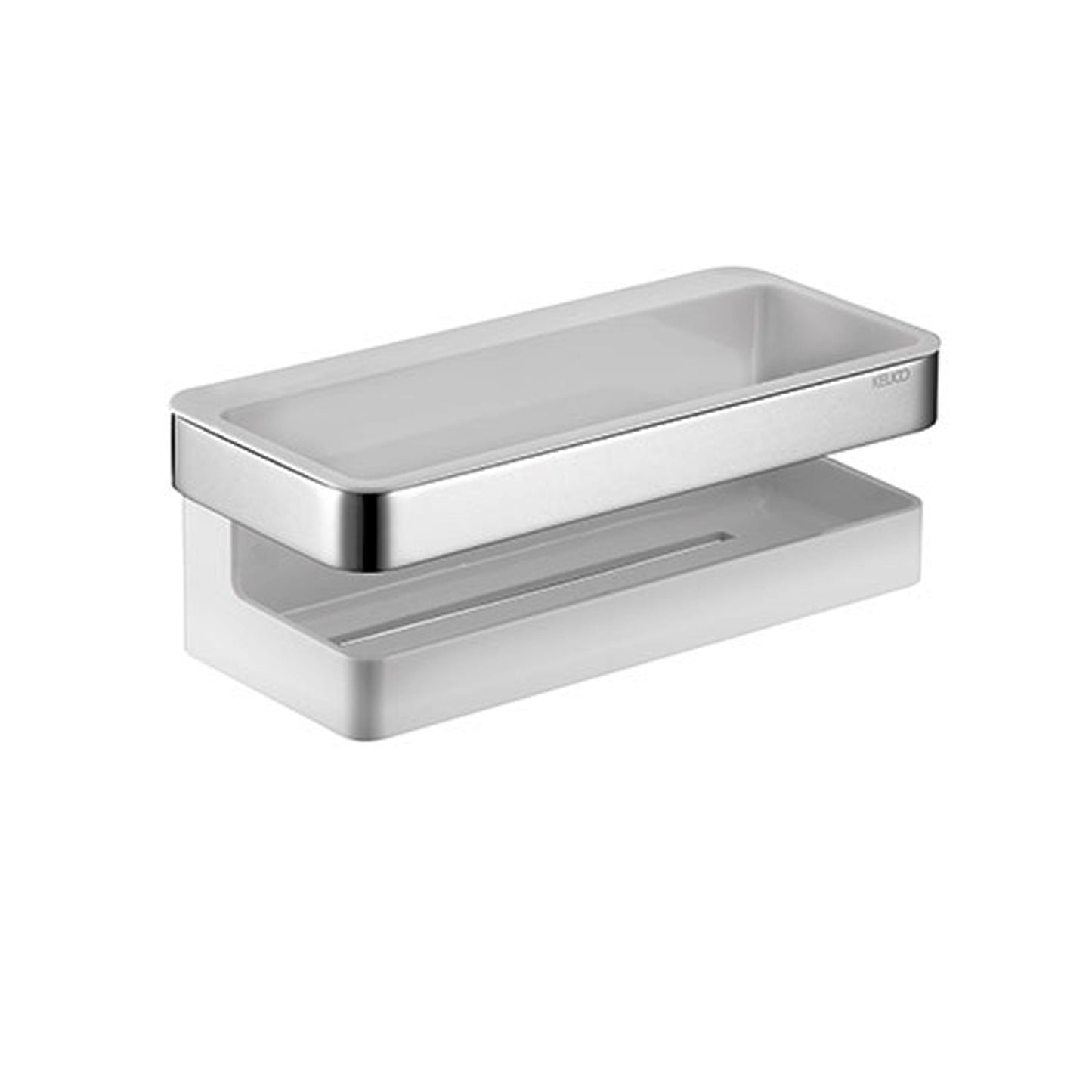 KEUCO MOLL Shower basket with white synthetic insert 12758 010000