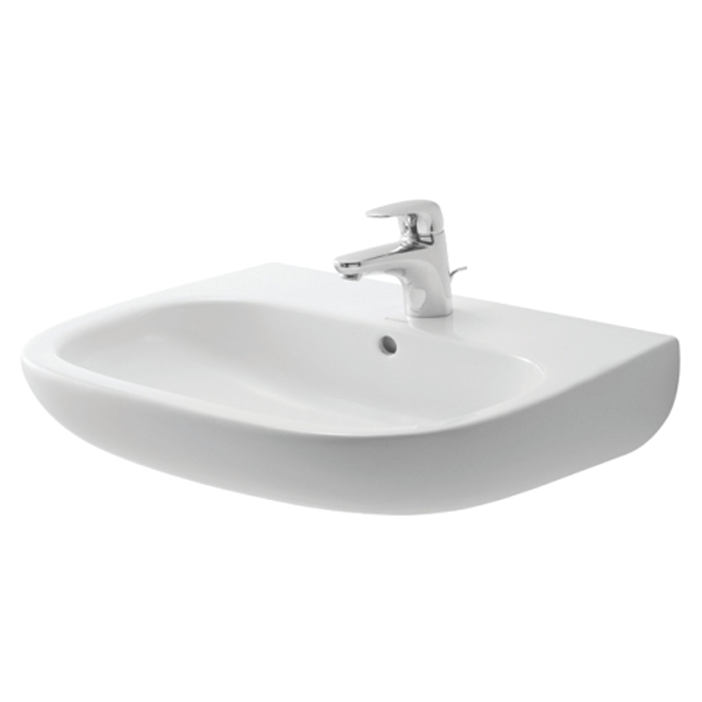 Duravit D-Code Wall Hung Basin 231060.00002 + 695100.0000