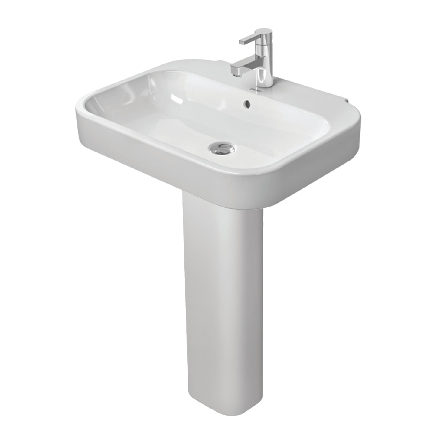 Duravit Happy D2 Washbasin with Pedestal 231660.0000 + 085827.0000