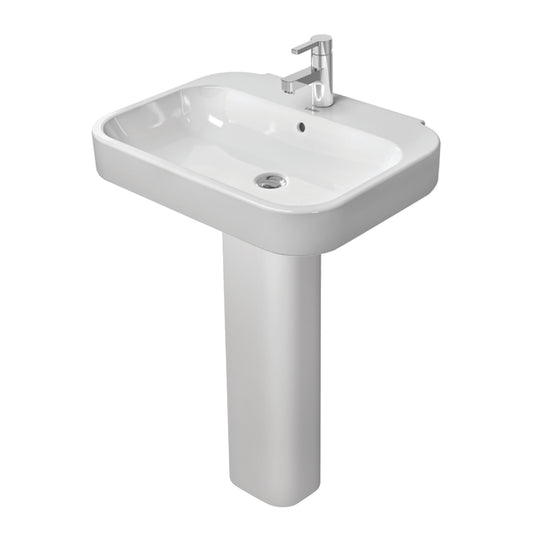 Duravit Happy D2 Washbasin with Pedestal 231660.0000 + 085827.0000