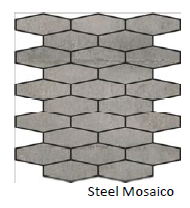 Ibero Lake Stone Steel Mosaico 320x300 MO096SL