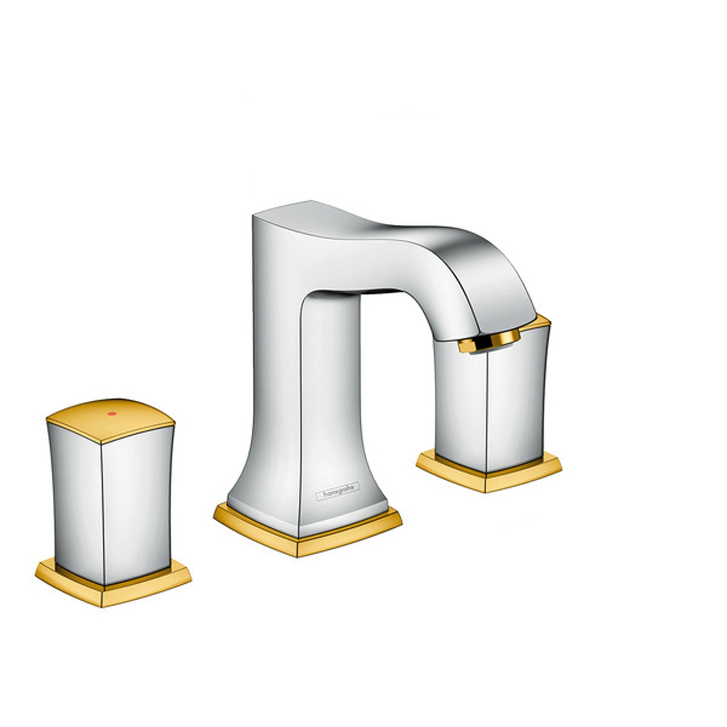 Hansgrohe Metropol Classic 3Hole Basin mixer 110 zero handle with pull rod waste set 31304.090