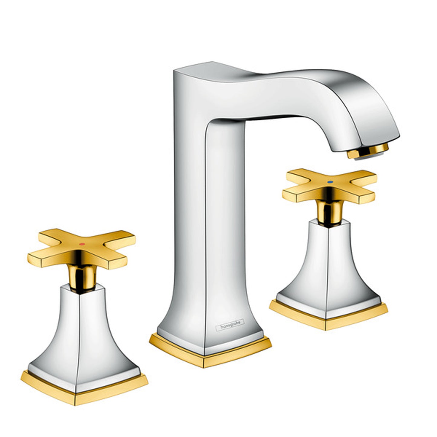 Hansgrohe Metropol Classic 3Hole Basin mixer 110 cross handle with pull rod waste set 31307.090
