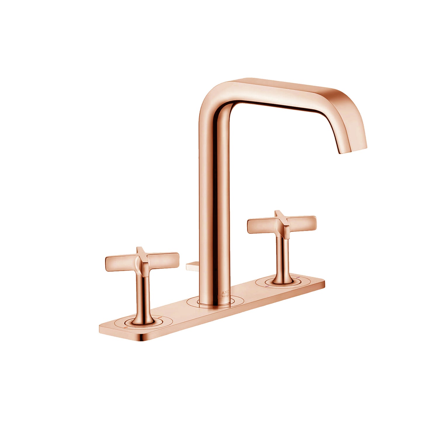 Axor Citterio E 3-hole 2-handle high C-spout basin mixer, Rose Gold finish 36116.300.
