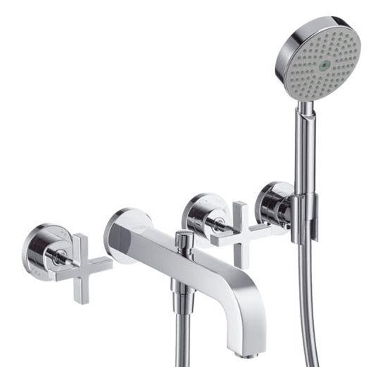 Axor Citterio Finish set for 2-handle wall mounted bath/shower mixer, Chrome 39447.000