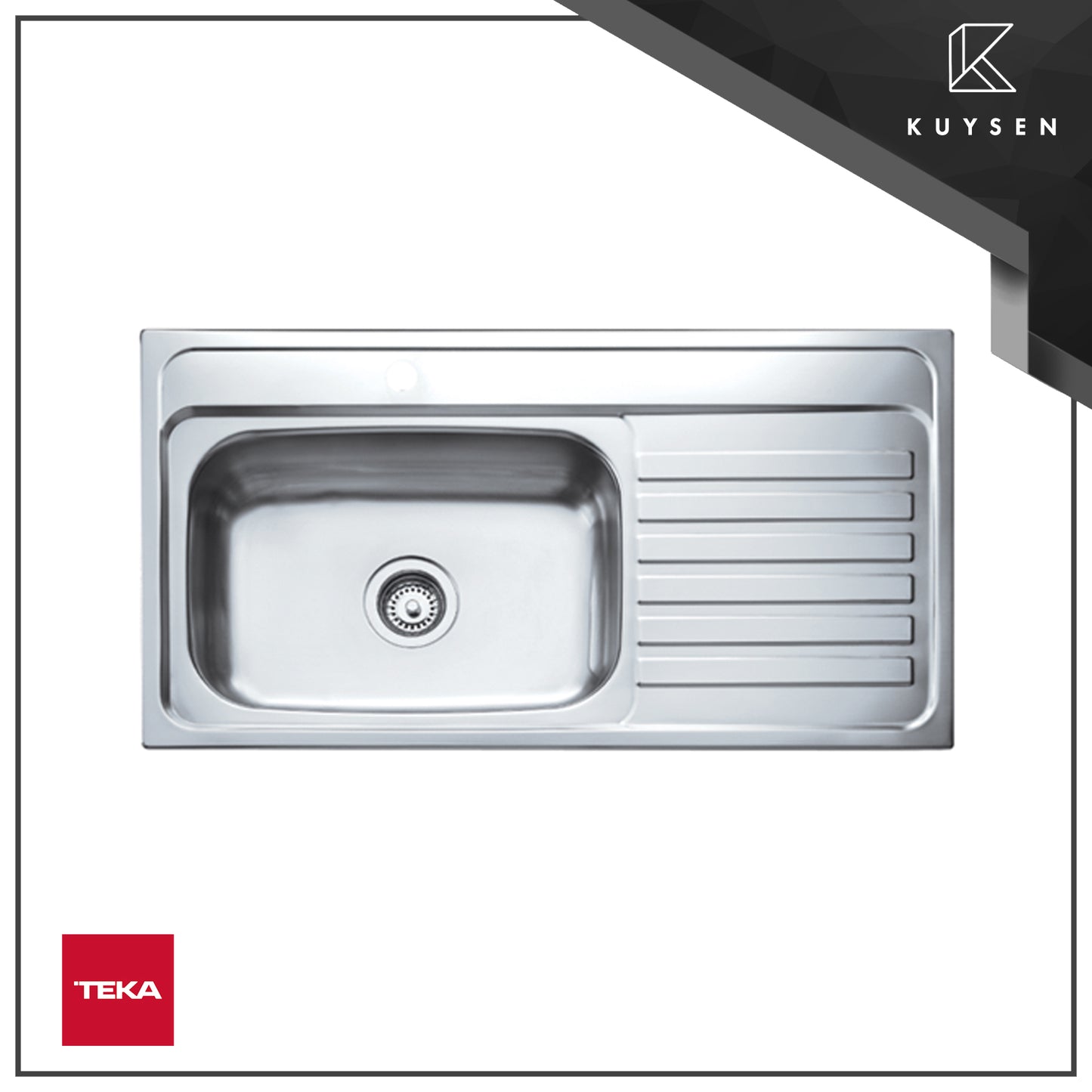 TEKA America 950.510.1B.RD.1H Inlay Sink 4013.6006