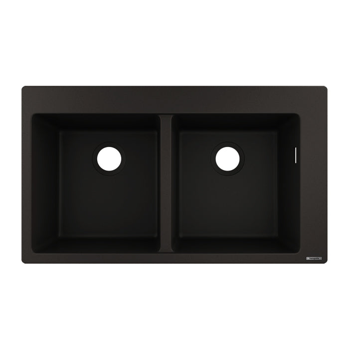 Hansgrohe SilicaTec Granite Sink 2 Bowls built-in sink 370/370 43316.170