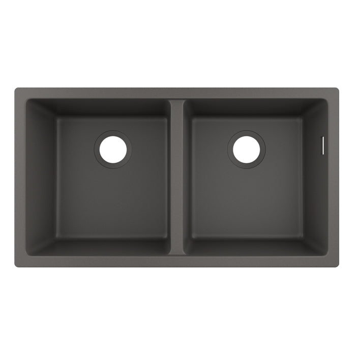 Hansgrohe SilicaTec Granite Sink 2 Bowls undermount sink 370/370 43434.290