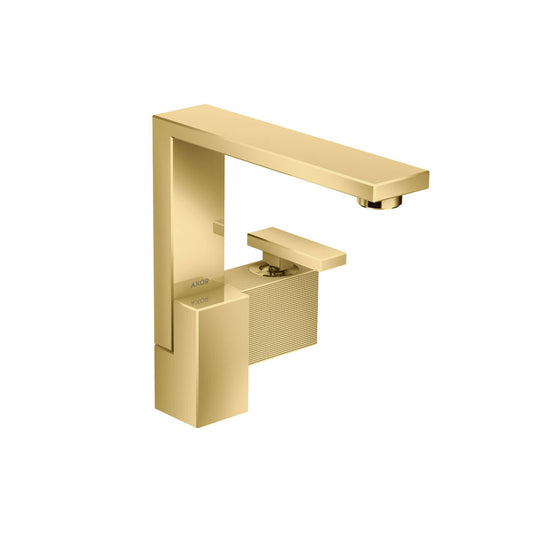 Axor Edge Single Lever Basin Mixer 190, Polished Gold Optic 46021.990