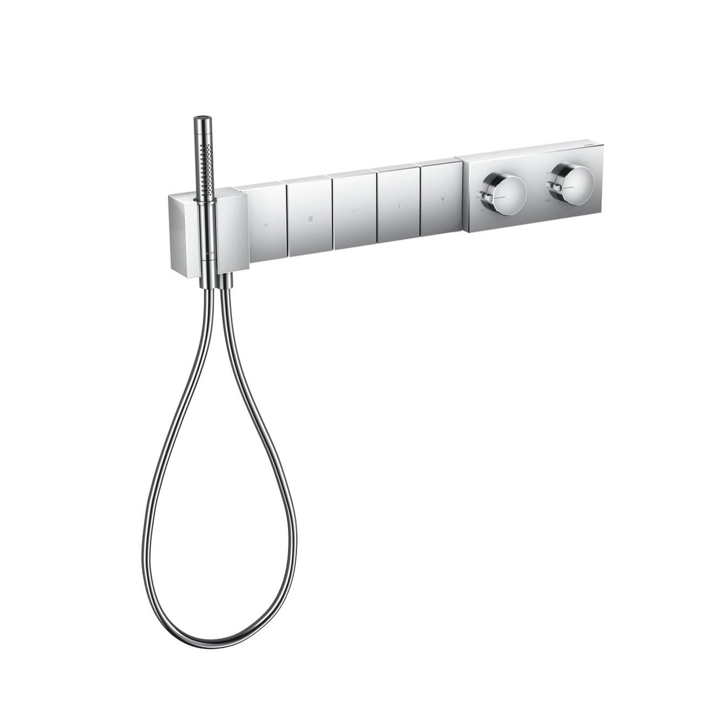 Axor Edge Thermostatic Module Select 680/100, Chrome 5 Functions with handshower, hose & holder 46731.000