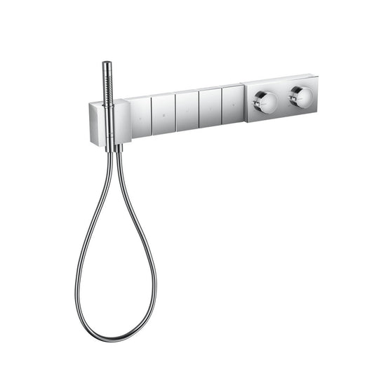 Axor Edge Thermostatic Module Select 680/100, Chrome 5 Functions with handshower, hose & holder 46731.000