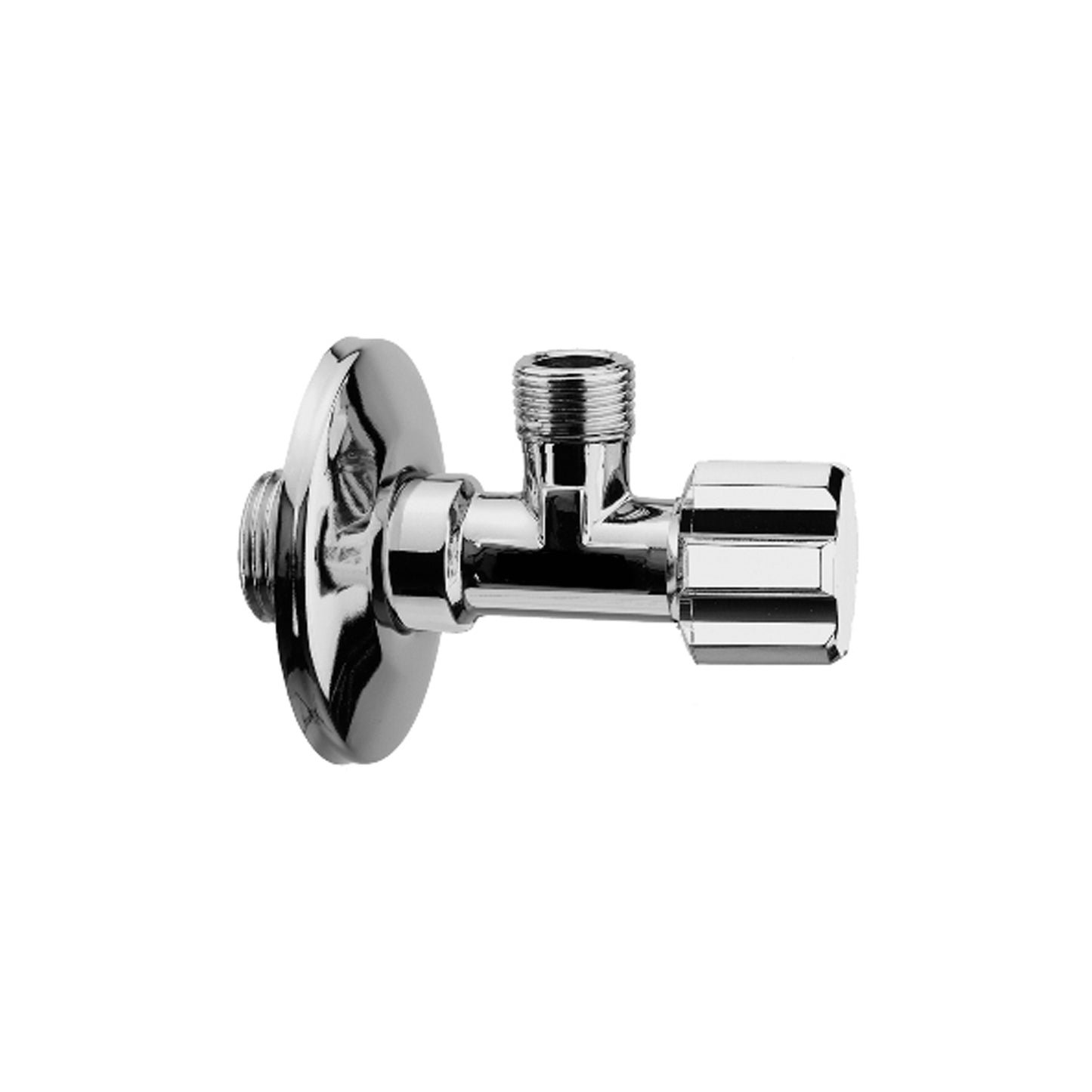 Albertoni Angle Valve 1/2M inlet x 3/8 without nut for 3/8 flexible hose C406281SD