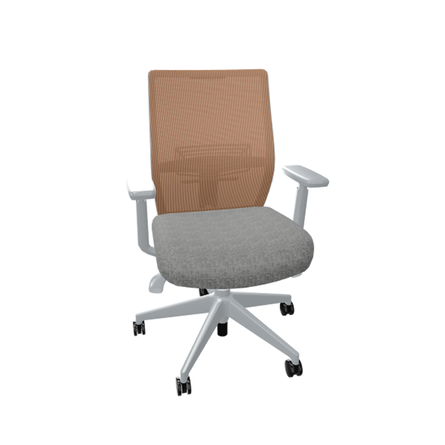 Haworth Aloha Active Task Office Chair Orange Checker/Stone SECMTM7-MT005/0C029
