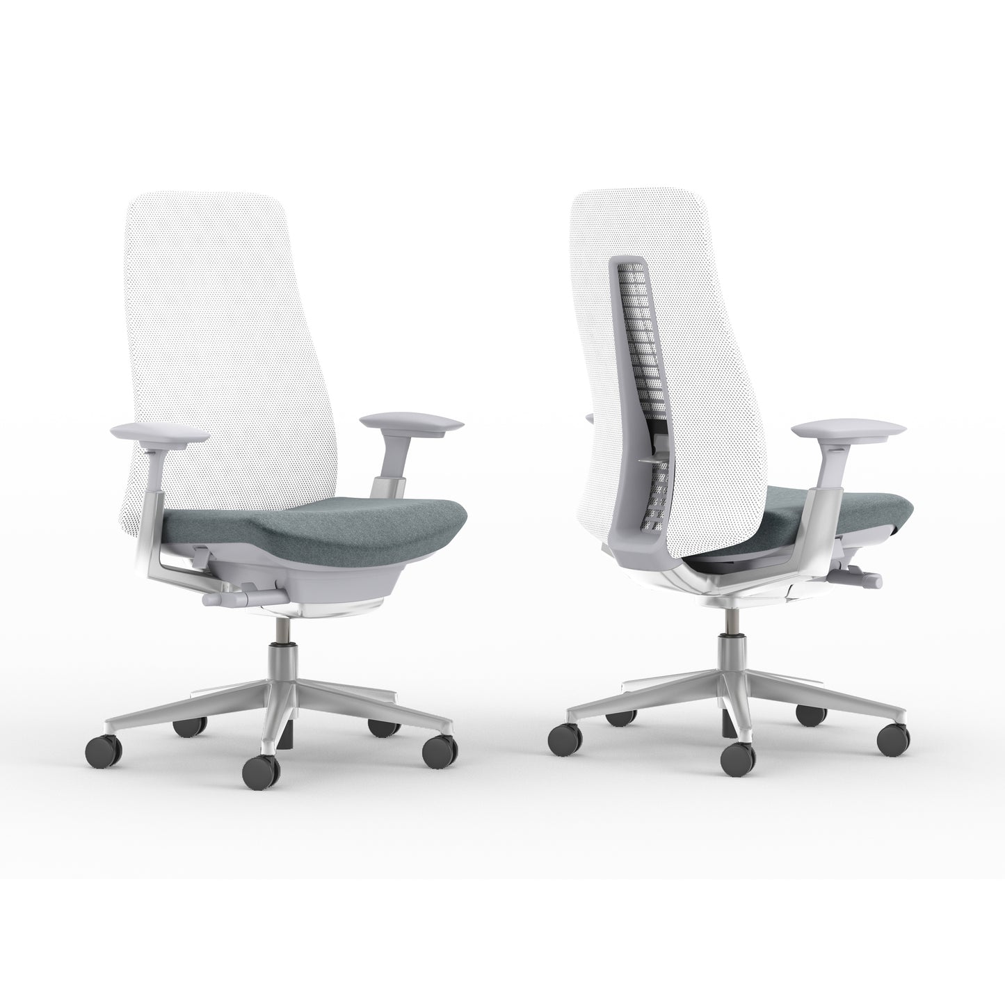Haworth Fern Task Office Chair Moonflower/Oyster SEFNTM7-MFL/OYS