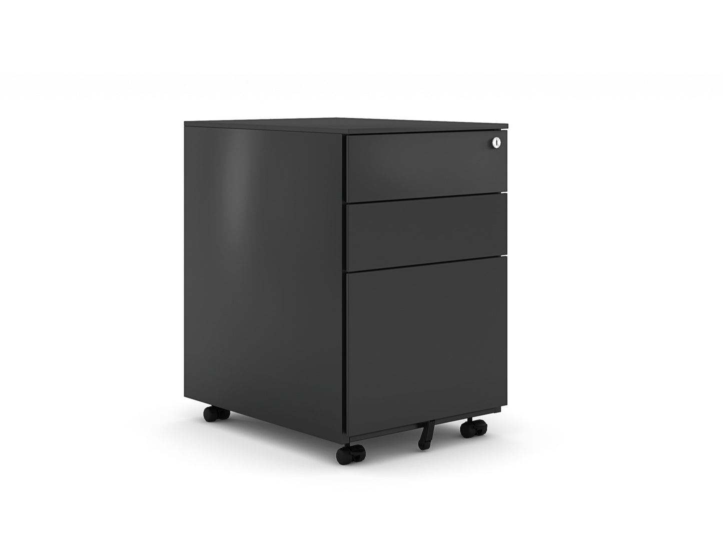 Haworth M Series Mobile Pedestal Matte Black STMSPM8N-BLK