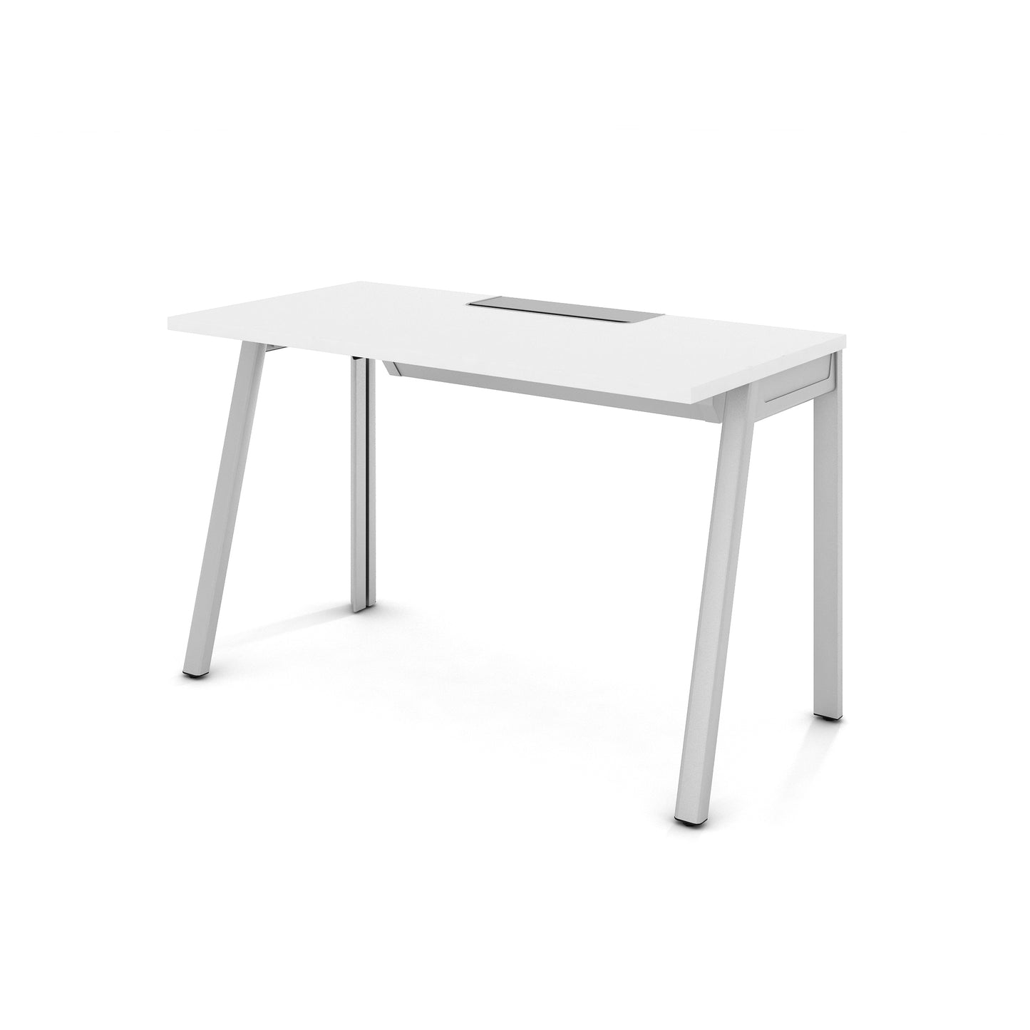 Haworth Intuity with flip top & cable tray SYUTRD1206CBR-WHT