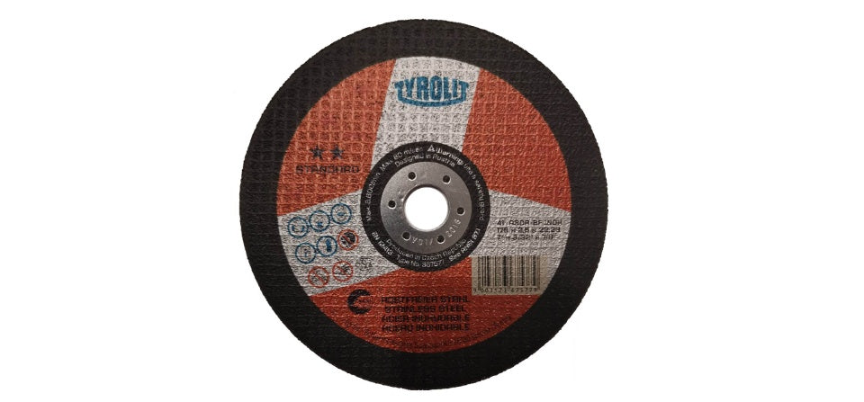 TYROLIT - TN. 367.577 - STANDARD 2 STAR - STRAIGHT CUT-OFF WHEEL 7" FOR INOX