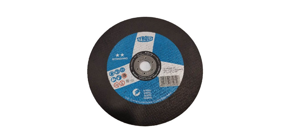 TYROLIT - TN. 367.583 - STANDARD 2 STAR - STRAIGHT CUT-OFF WHEEL 9" FOR STEEL