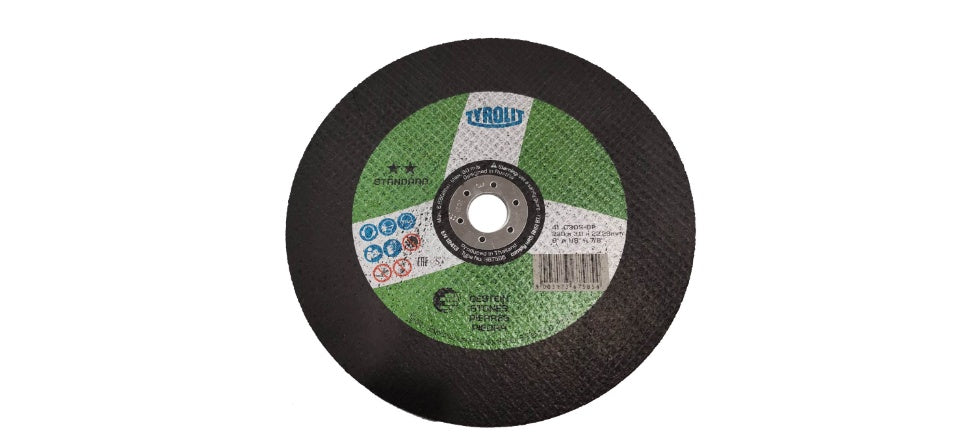 TYROLIT - TN. 367.585- STANDARD 2 STAR - STRAIGHT CUT-OFF WHEEL 9" FOR STONE