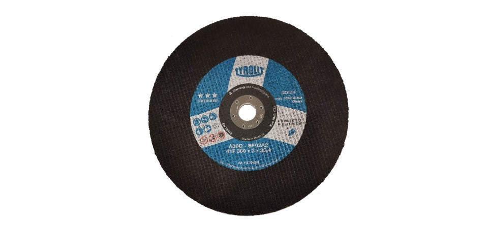 TYROLIT - TN. 479.611- PREMIUM 3 STAR - STRAIGHT CUT-OFF WHEEL 12" FOR STEEL