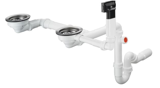 Hansgrohe SilicaTec manual drain-2B sink 370/370 43928.000