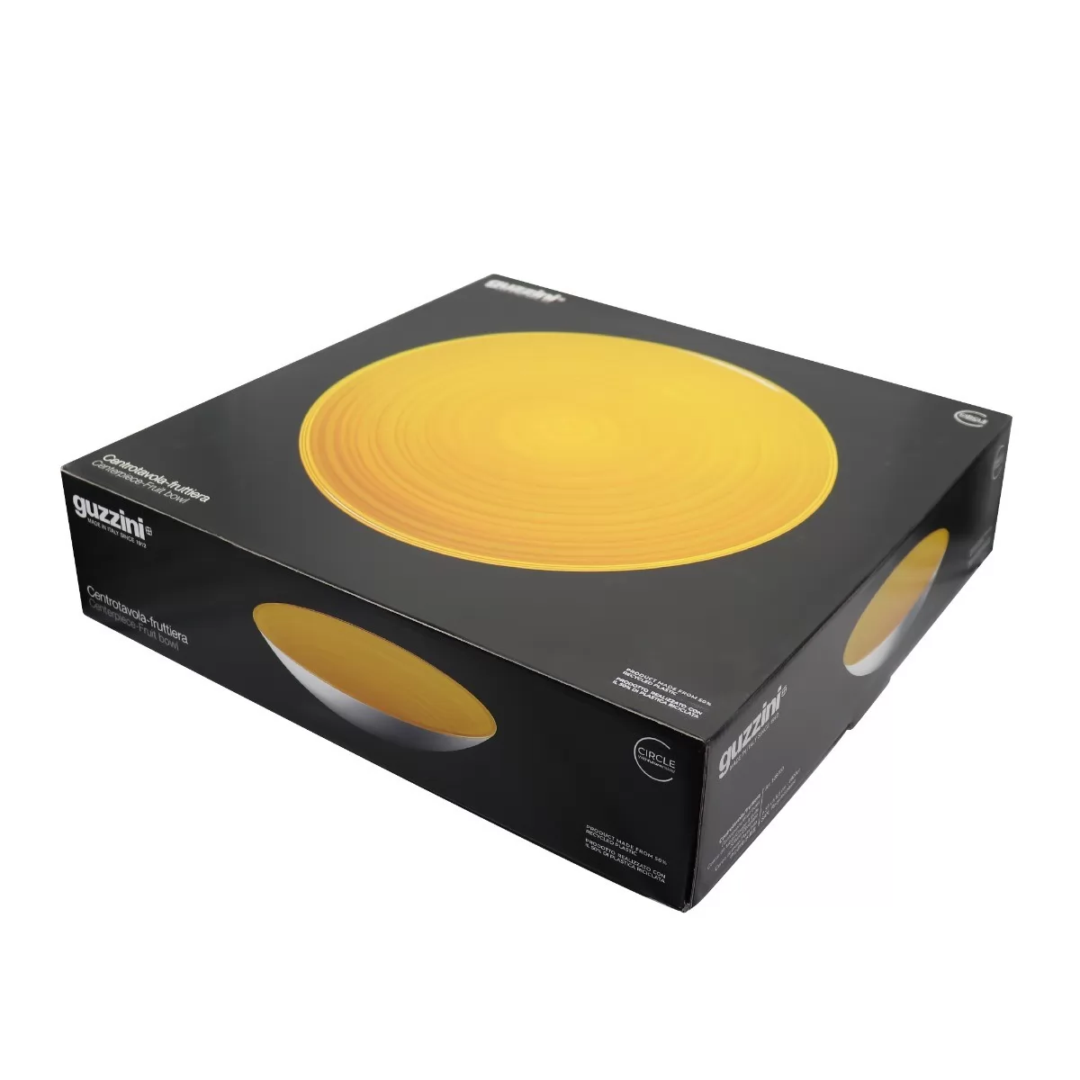 Guzzini Twist centerpiece/bowl 37x8.5 cm yellow