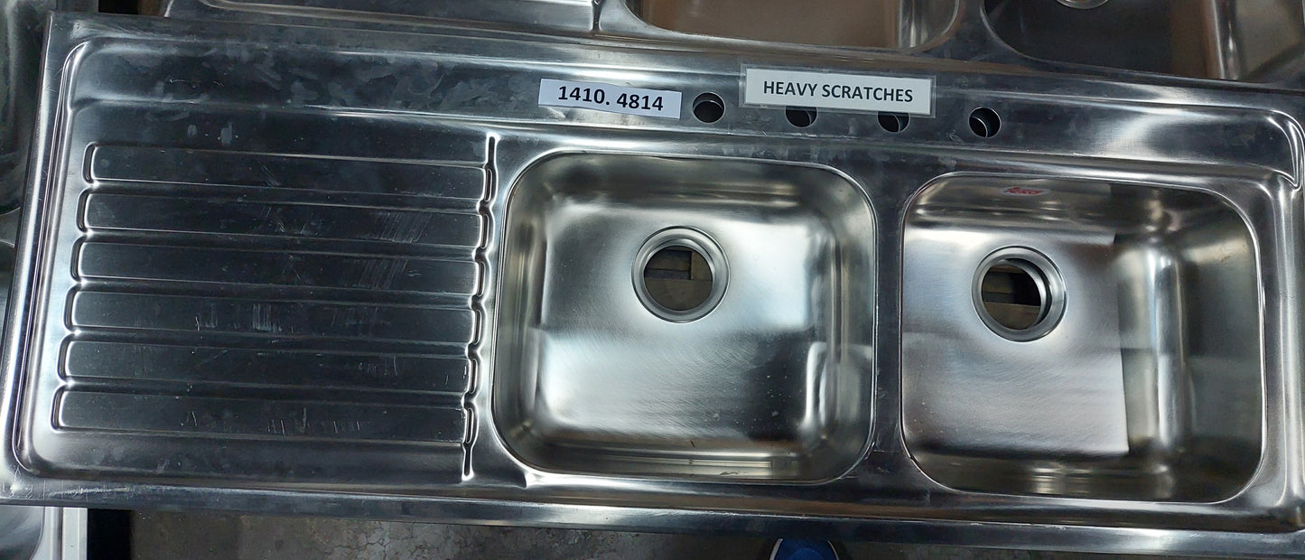 CLEARANCE SALE - TEKA Universal 1400.510.2B.LD.4H Inlay Sink 1410.4814