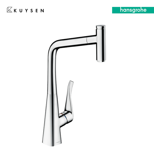 Hansgrohe Metris Select 320 with pull out spout & laminar pull-out spray 14884.000
