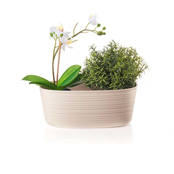 Guzzini Tierra plant pot holder 15.4x11.8 cm milk white