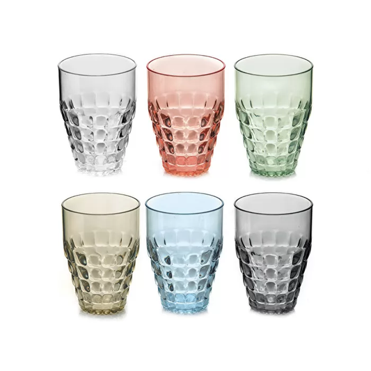 Guzzini Tiffany set 6 tumblers Ø9x13